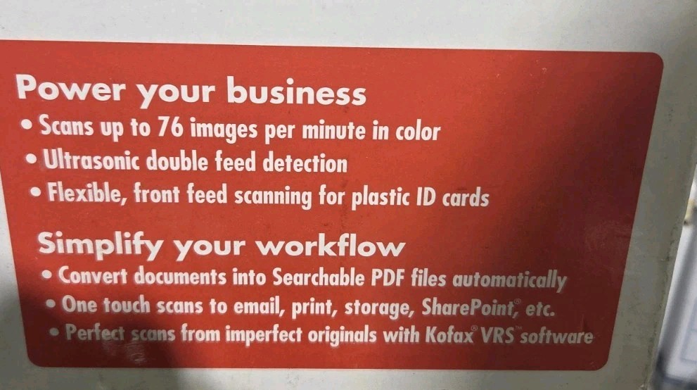 Xerox DocuMate 262i Color Duplex Document Scanner