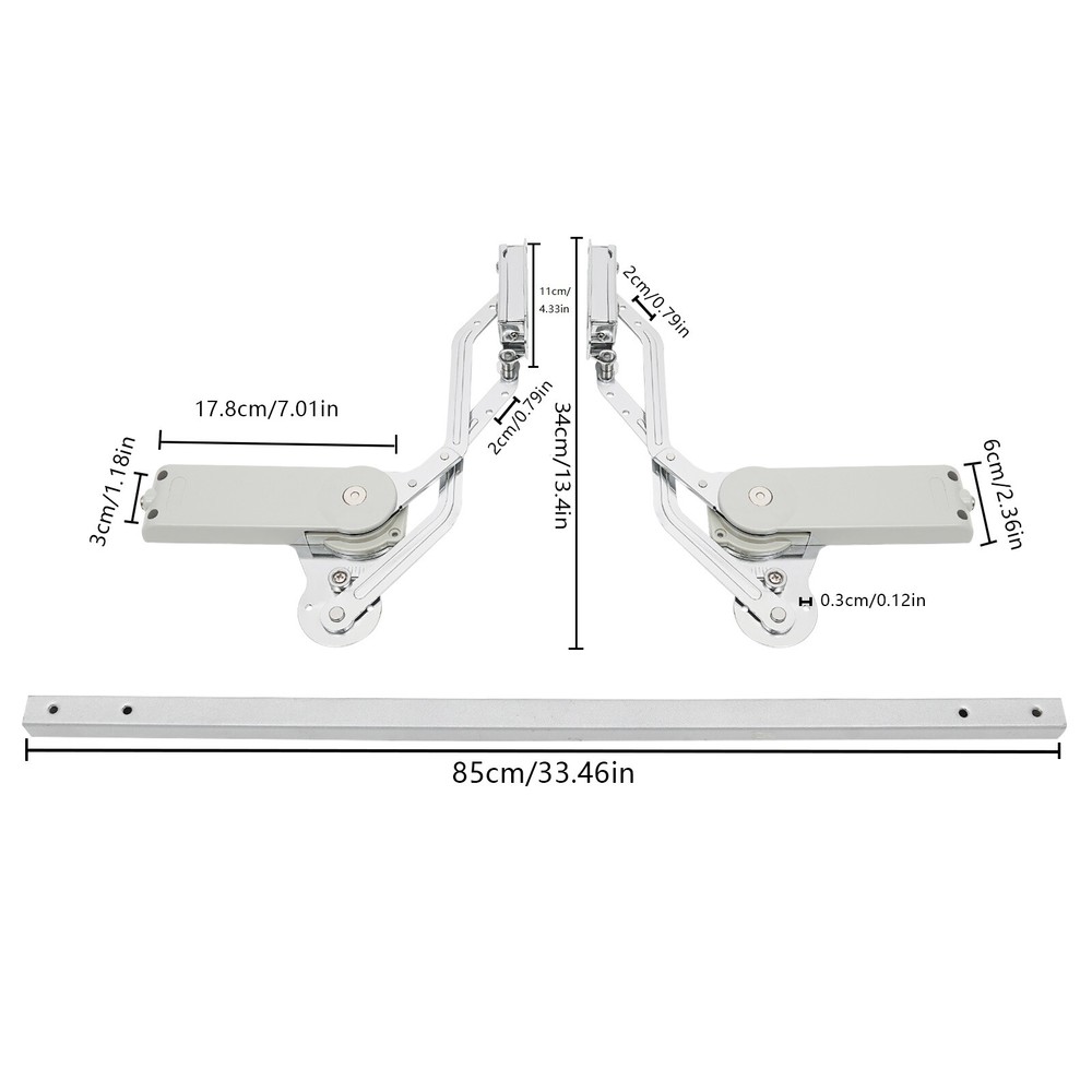 Hydraulic Buffer Cabinet Door Hinge Adjustable Arm Mechanism Mounting Hinge