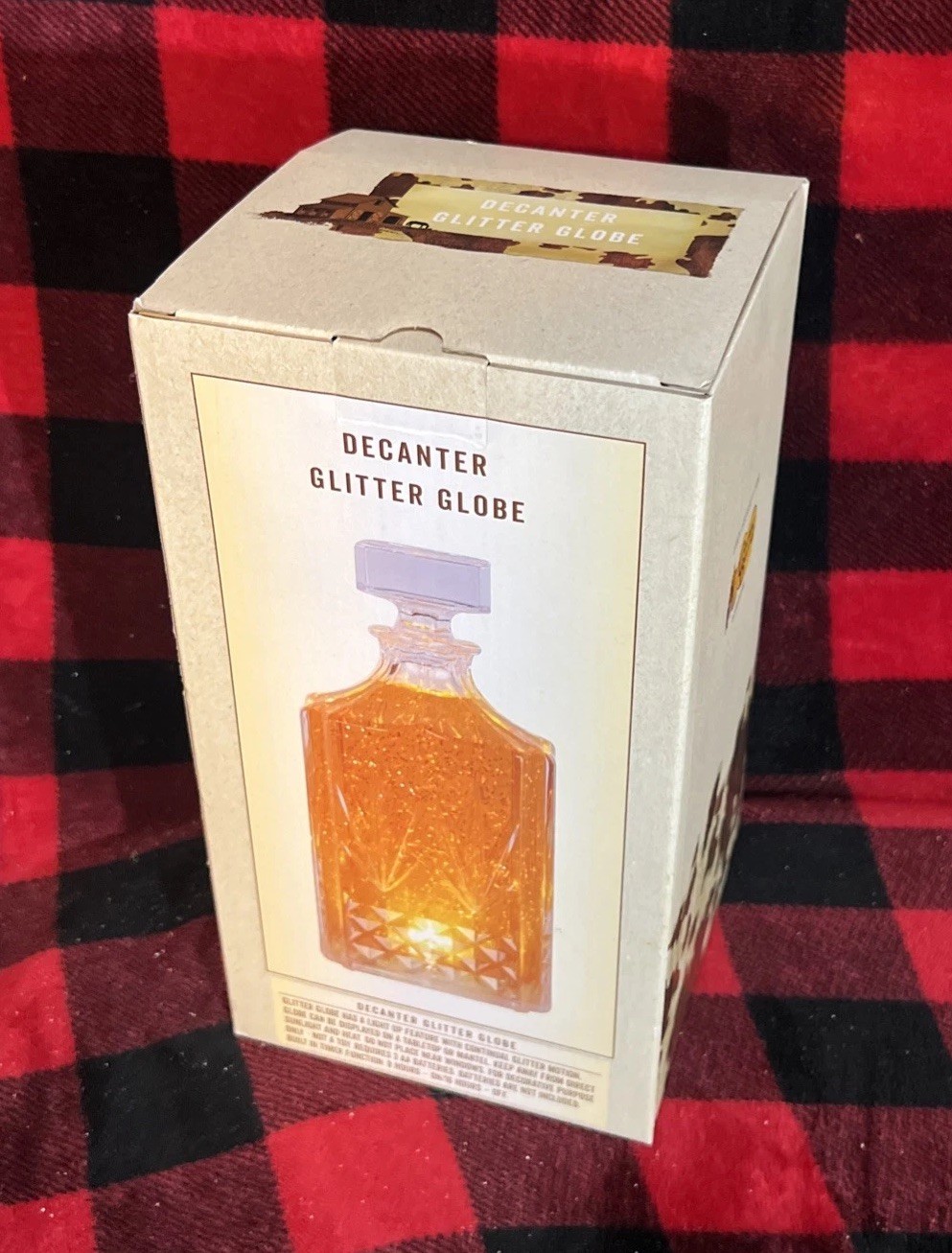 [NEW in BOX/Cracker Barrel Exclusive Bourbon Decanter Globe]