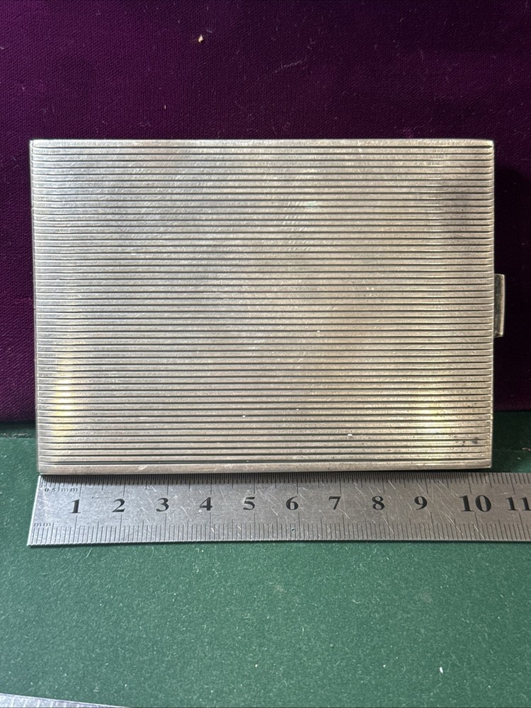 Cigarette Case Scandinavian SILVER .875 with Soviet Awards