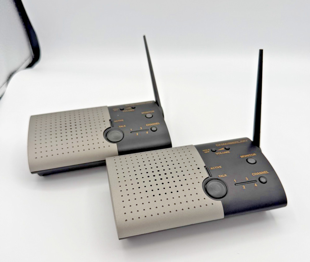 Chamberlain NLS2 Wireless Portable Indoor Intercom-Double Unit READ