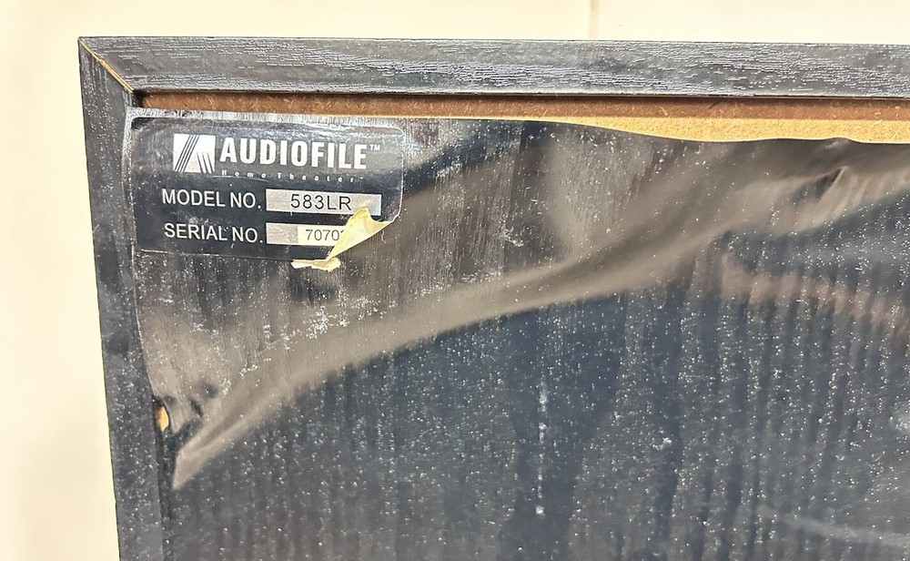 Pair Of Audiofile 583LR Rectangular Tower Home Theatre Speaker System - Working