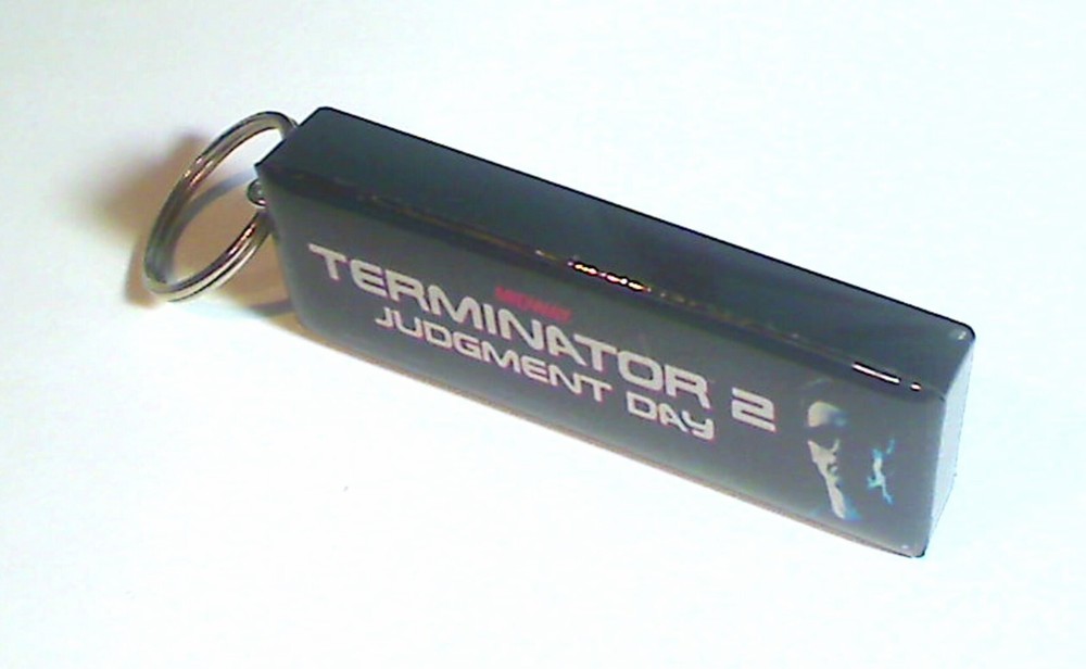 Terminator 2 Arcade Marquee Coin Door accessory Keychain
