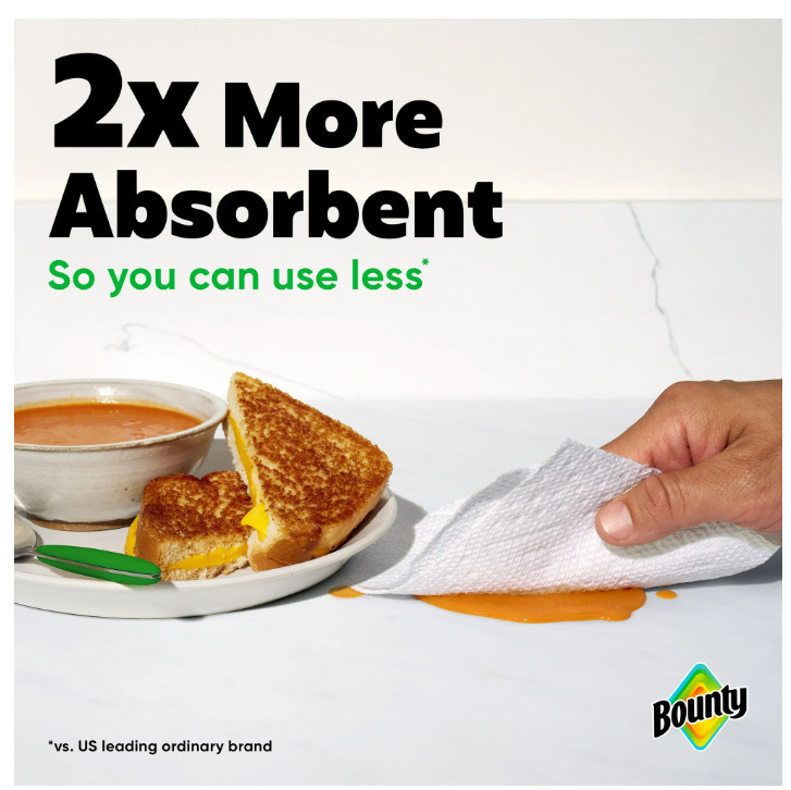 Select-A-Size Printed Paper Towels, 2 Triple Rolls, 123 Sheets