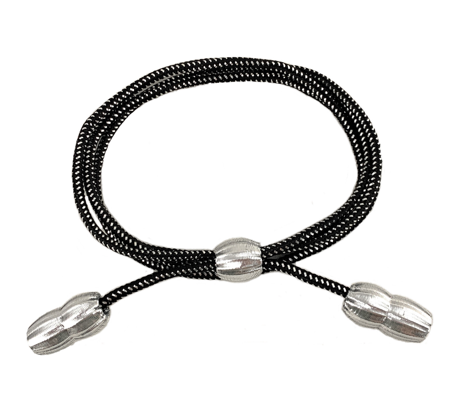 🌟State Trooper, Army Warrant Officer, Silver Black Acorn Campaign Cord Hat Band