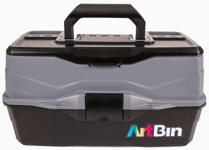 ArtBin 3-Tray Art Supply Box Portable Organizer for Crafts