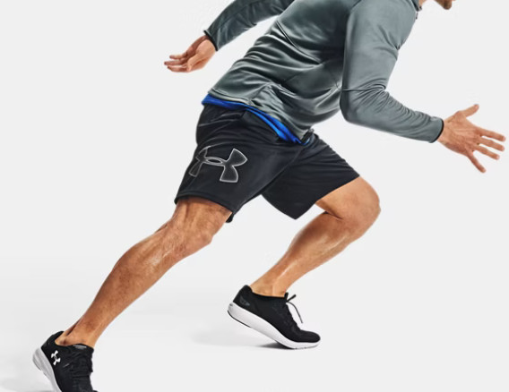 Mens Under Armour Gym UA Muscle Athletic Tech Graphic Shorts New With Tags