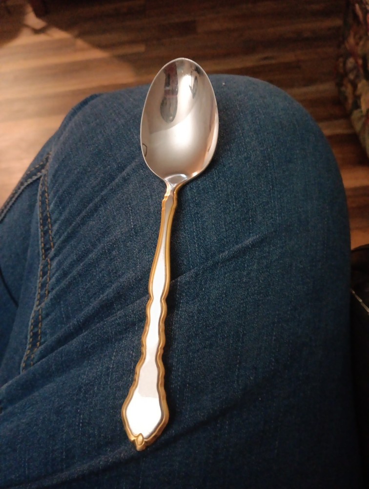 Community Stainless Oneida Gold  Toned Spoon