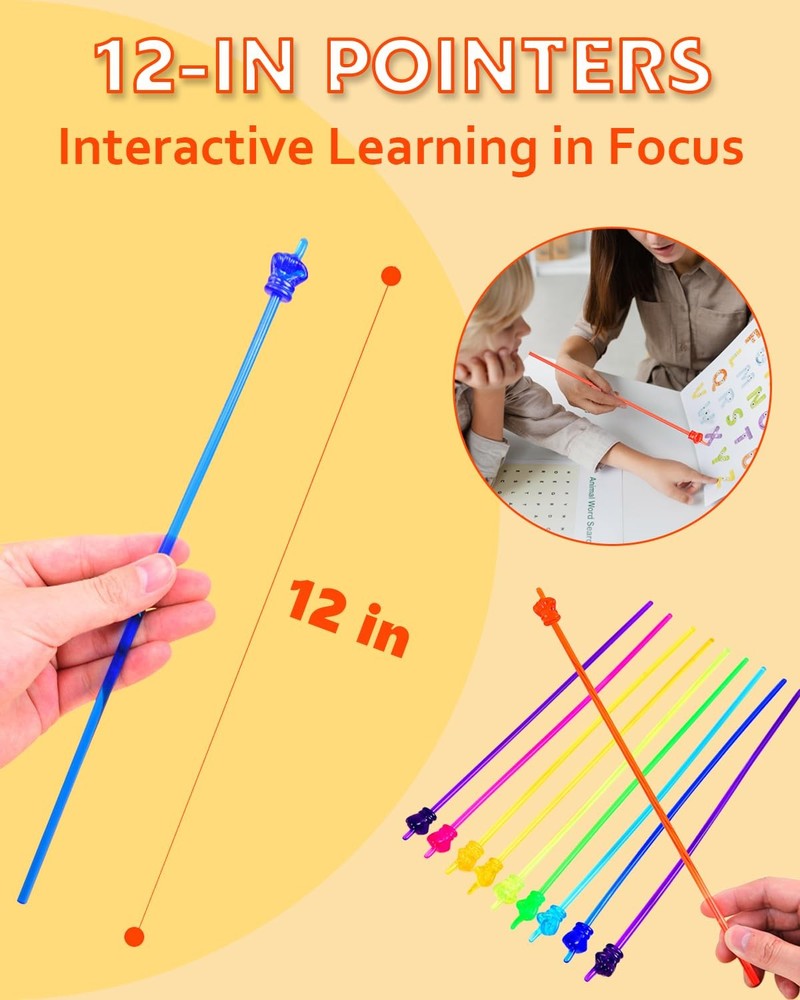 10 Pcs Finger Pointer Hand Pointing Stick for Teachers Classroom Reading