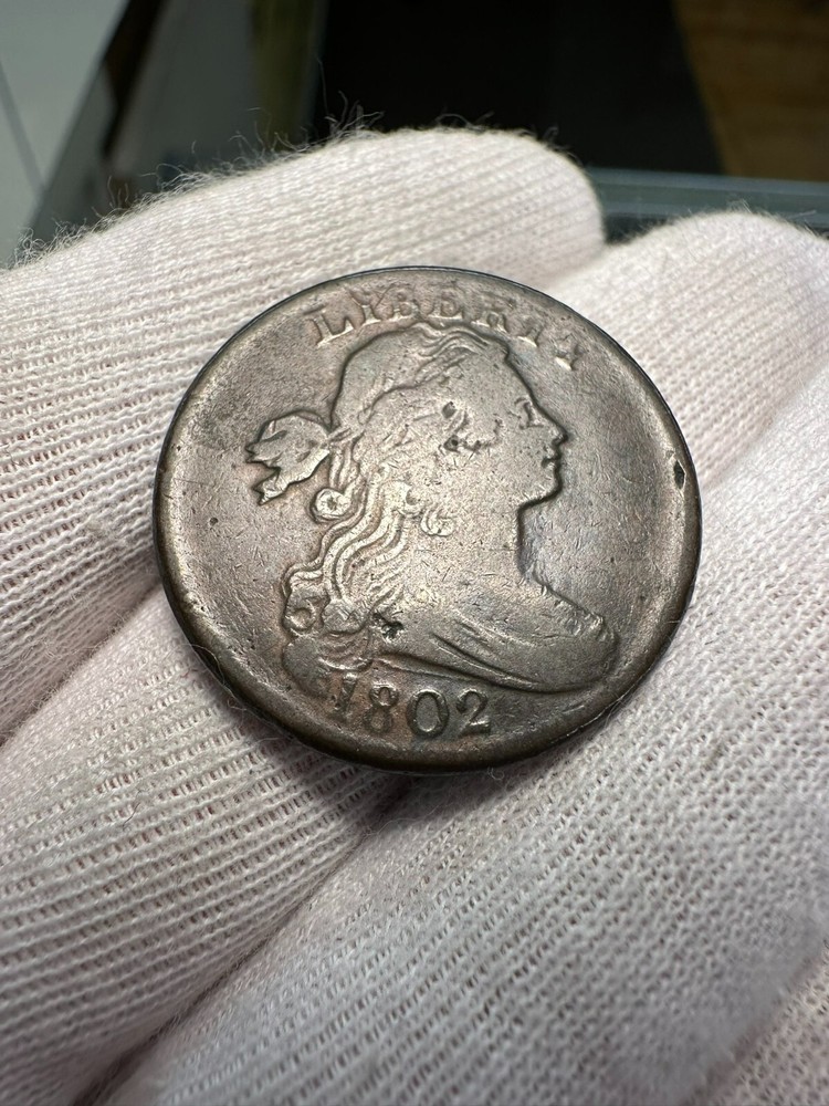 1802 Draped Bust Large Cent Fine