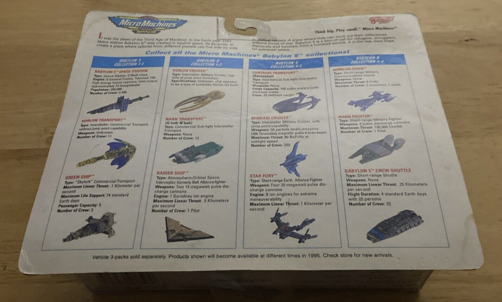 Micro Machines Babylon 5 Set 1 New