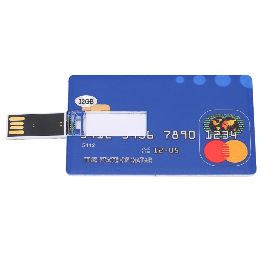 (32GB)Card Shaped U Disk Simple Unique USB Flash Drive For Data Storage File