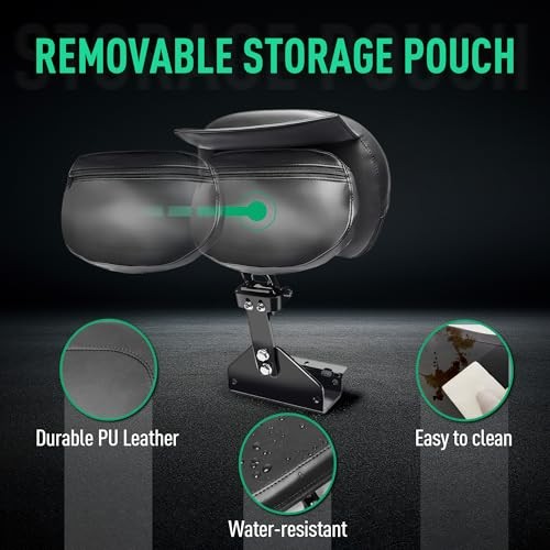 Motofunder Driver Backrest Adjustable Lumbar Support Rider Backrest Mount Kit