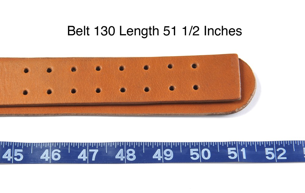 German WW2 M31 Combat Field Equipment Black Leather Belt 130 cm