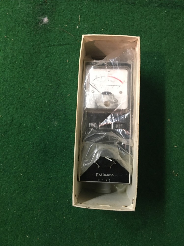 Philmore Model FS-45 Standing Wave Bridge and Field Strength Indicator Meter