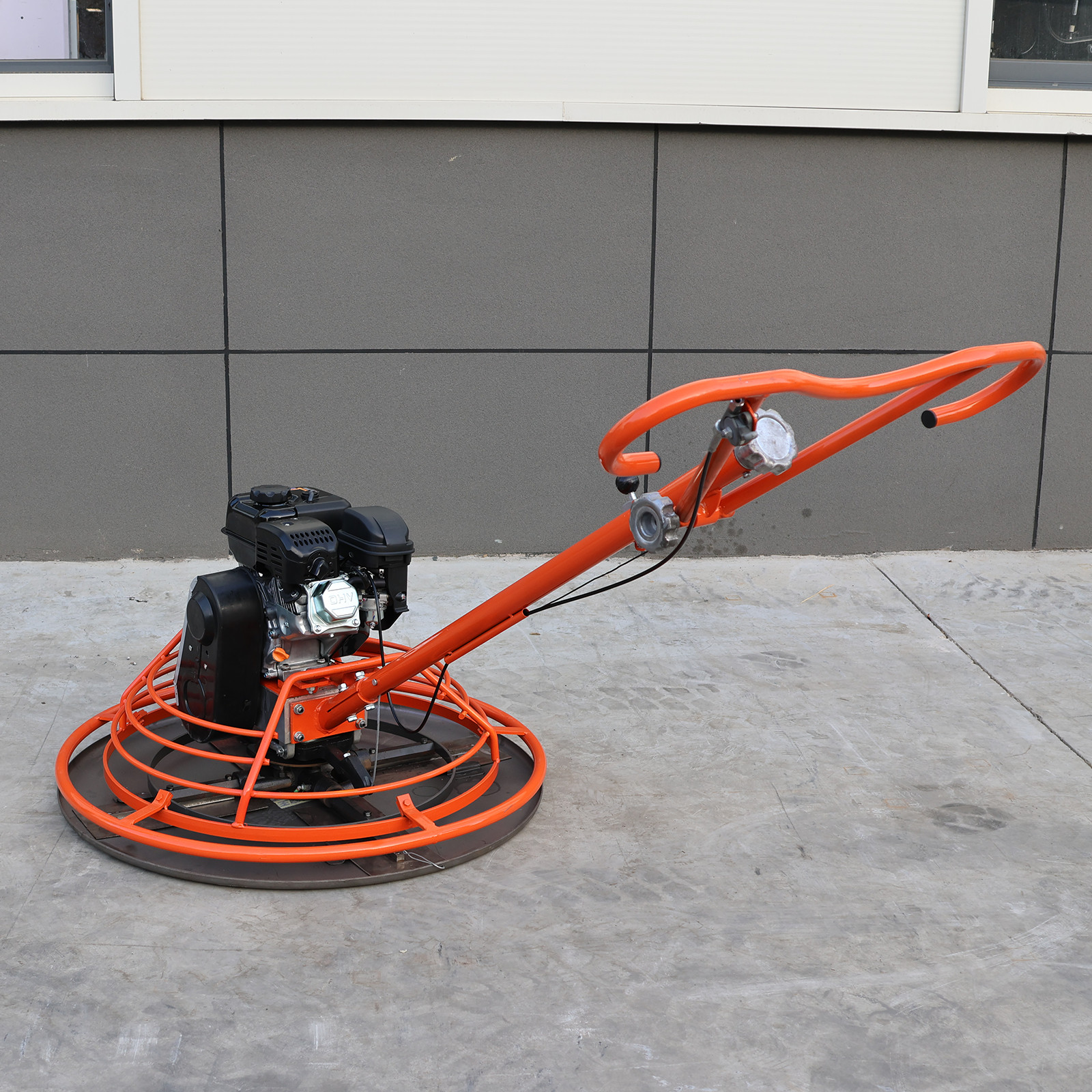 7HP Gas Power 39.37" Cement Surface Finishing Power Trowel Machine w/Float Pan