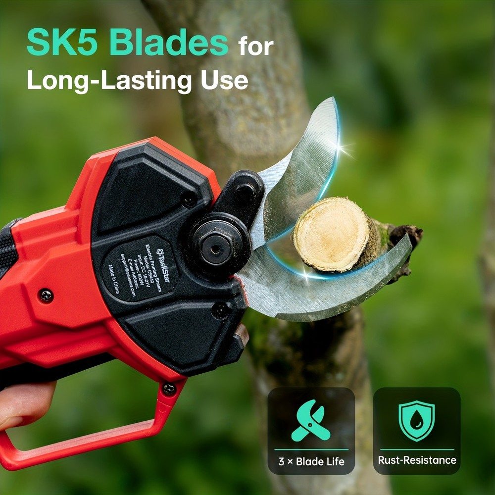 Taskstar Cordless Chainsaw ,Electric Pruning Shears Scissors, Brushless Cutter