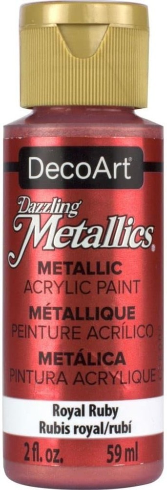Dazzling Metallics 2-Ounce Royal Ruby Acrylic Paint, Red