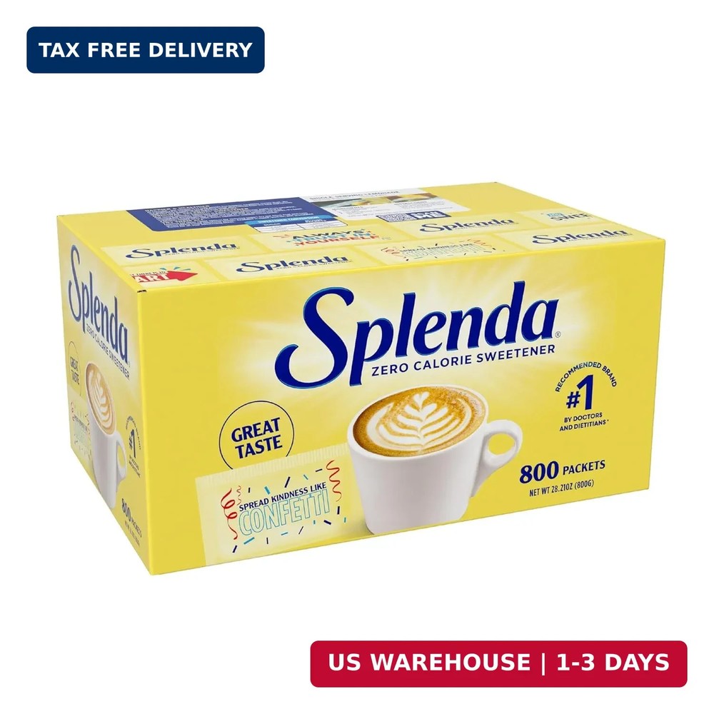 SPLENDA Zero Calorie Sweetener Value Pack, 800 Count Packets