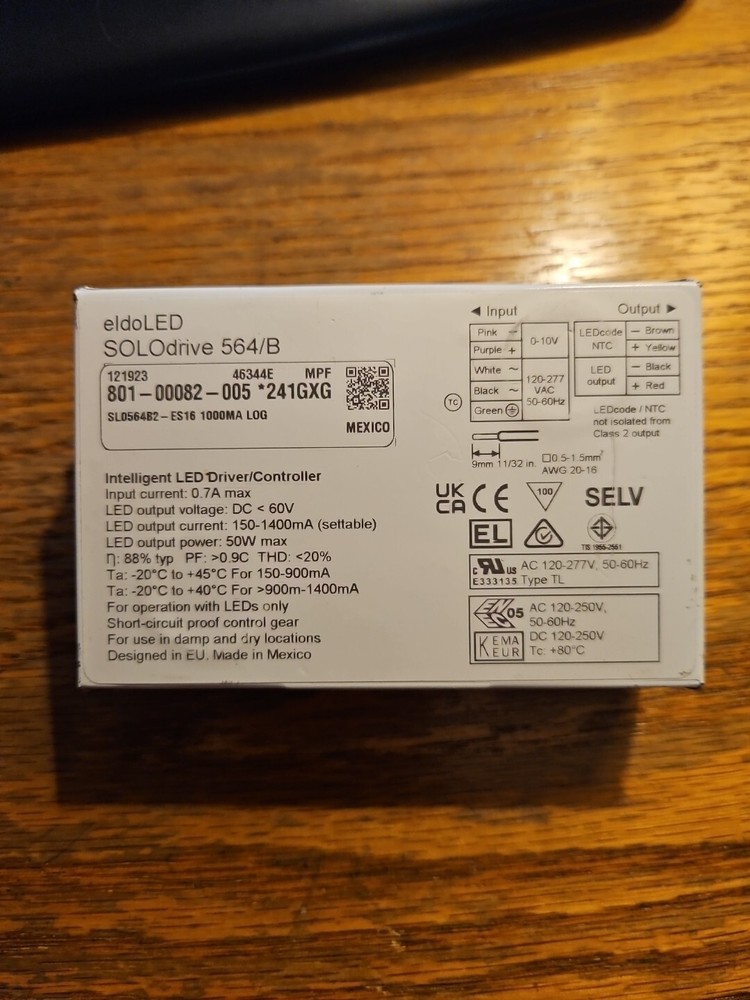 eldoLED SOLOdrive 564/B Intelligent LED Driver/Controller 801-00082-005