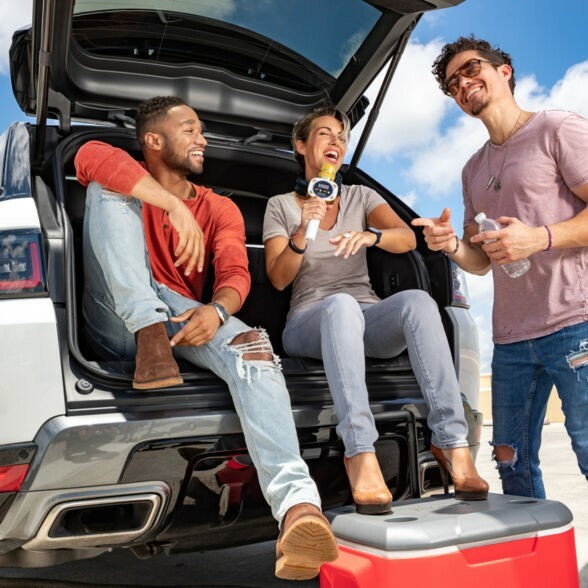 Singing Machine CPK545, Official Carpool Karaoke, The Mic, Bluetooth Microphone