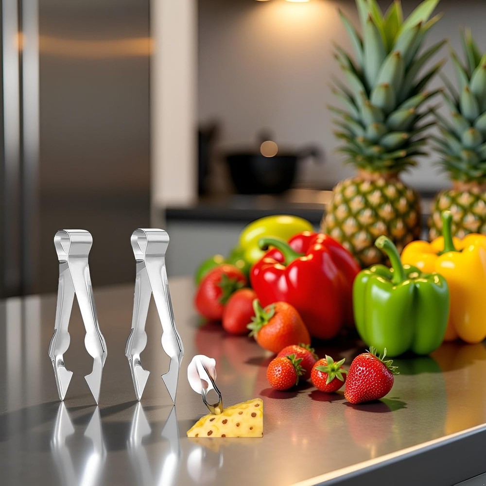 2Pcs Multi-Functional Fruit & Vegetable Stem Remover Clip, Strawberry Huller, Pi