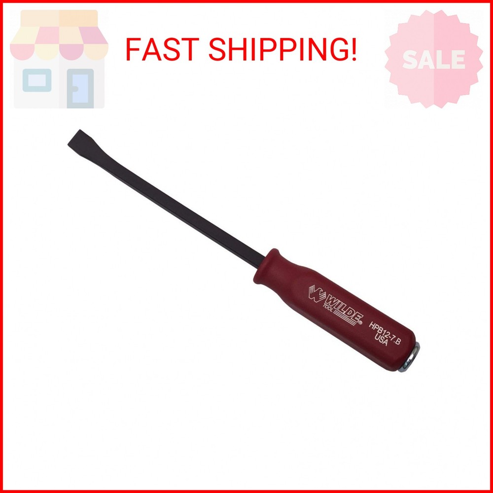 Wilde Tool HPB12-7.B/HTHC 12" Hard Cap Pry Bar W/Handle