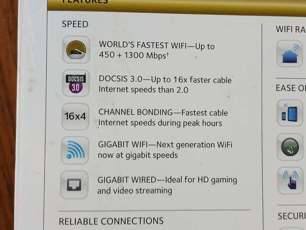 NETGEAR WIFI Cable Modem Router Model C6300