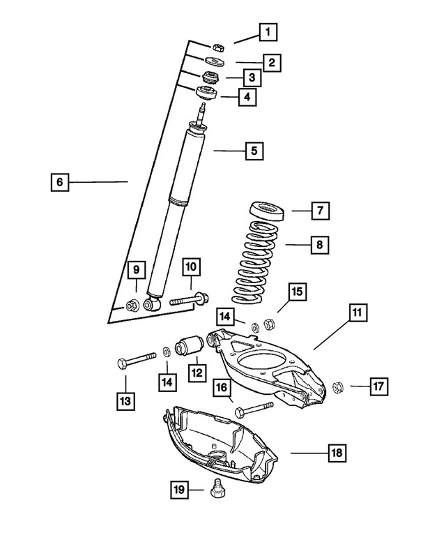 Genuine Mopar Hex Flange Head Bolt 6104222AA