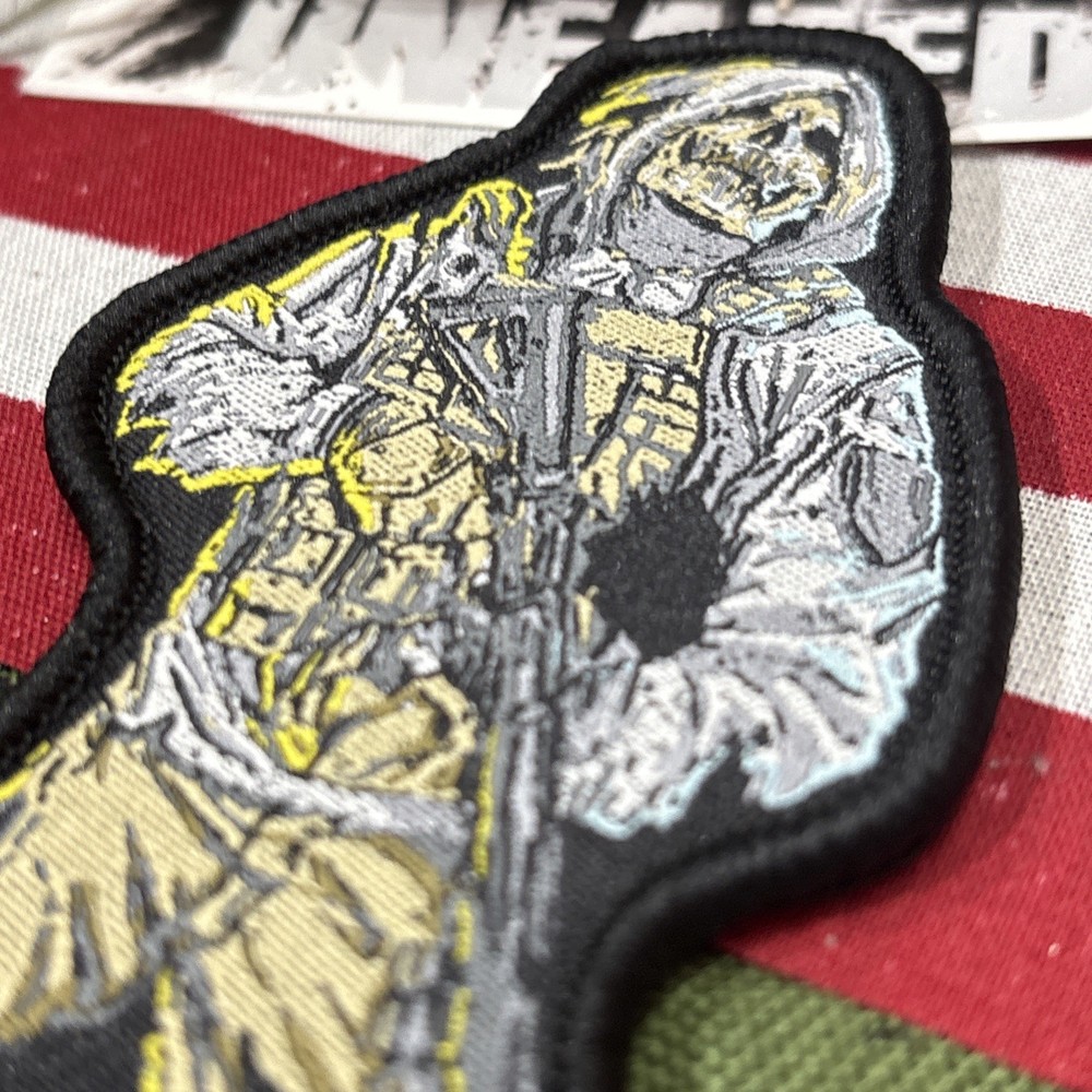 Reaper Tactical Hook And Loop Patch High Quality Graphic ~2x3.5