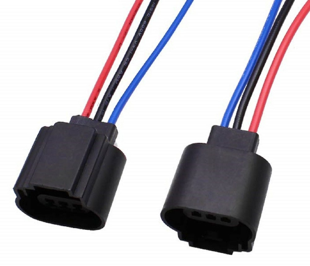 Extension Wire P 9008 H13 Two Harness Head Light Bulb Replacement Plug Adapter