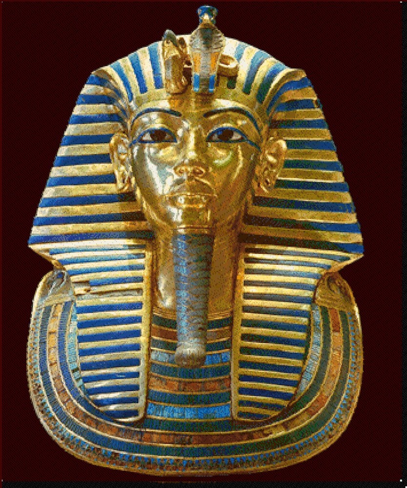 Tutankhamun Cross Stitch Pattern inc Pattern Keeper File + Photo - Large Pattern