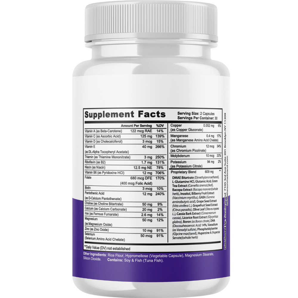 MemoTril Brain Energy Support, (12 Pack) Official Memory Function Supplement