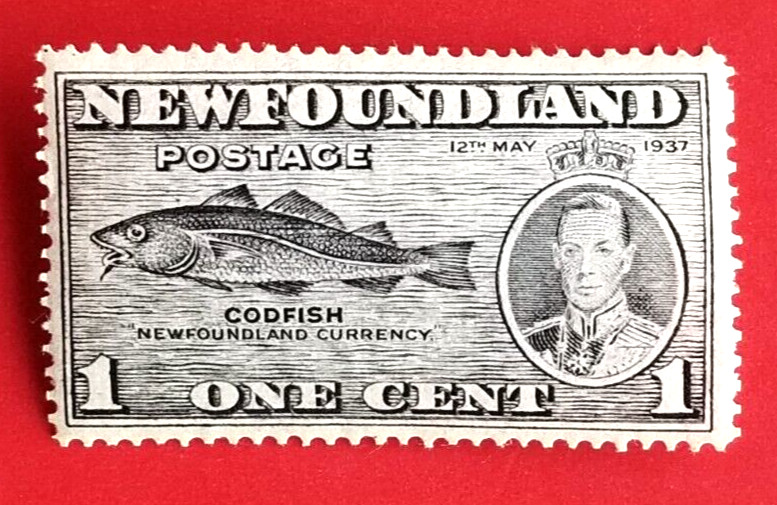 Canada Newfoundland #233 Long Coronation Issue - Codfish MH