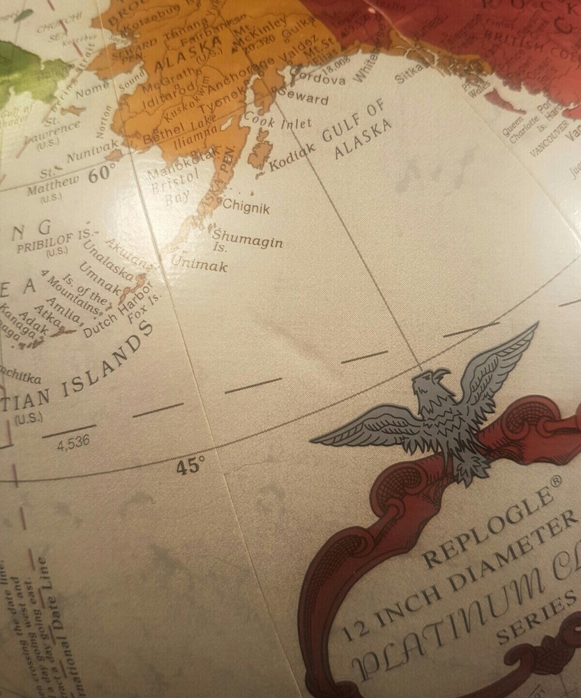Replogle 12in Diameter Globe Platinum Classic Series Raised Relief Globe