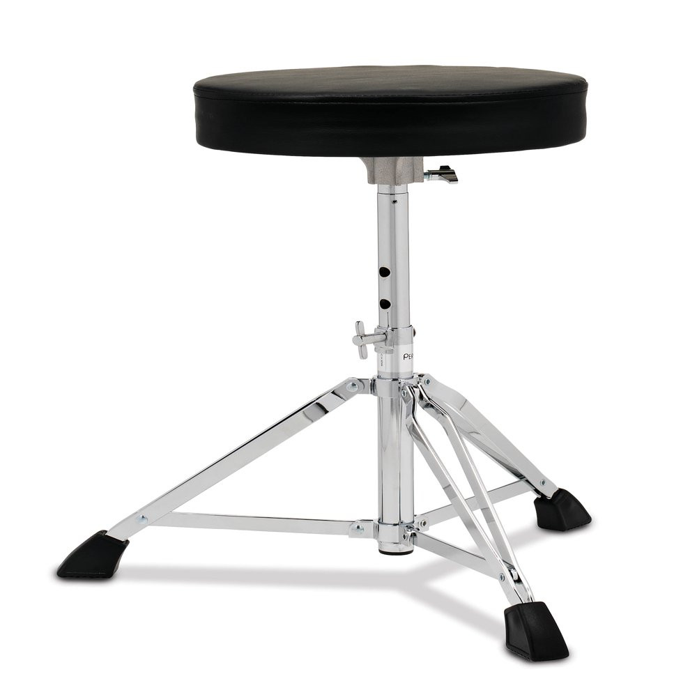 Drum Throne Height Adjustable Padded Seat Drum Stool, Double-Braced