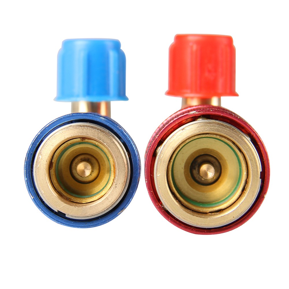 AC Manifold Gauge Hose Conversion Quick High&Low Adapter Fitting Coupler Kit