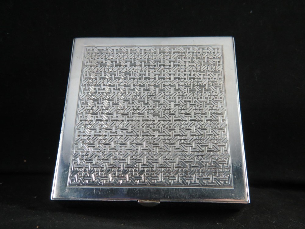 Vintage Hand Engraved Sterling Silver Box