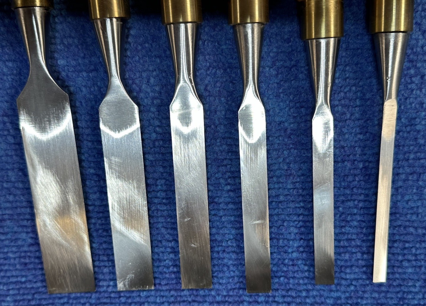 Ashley Isles Dovetail Chisel Set of 6 with Beech London Handles
