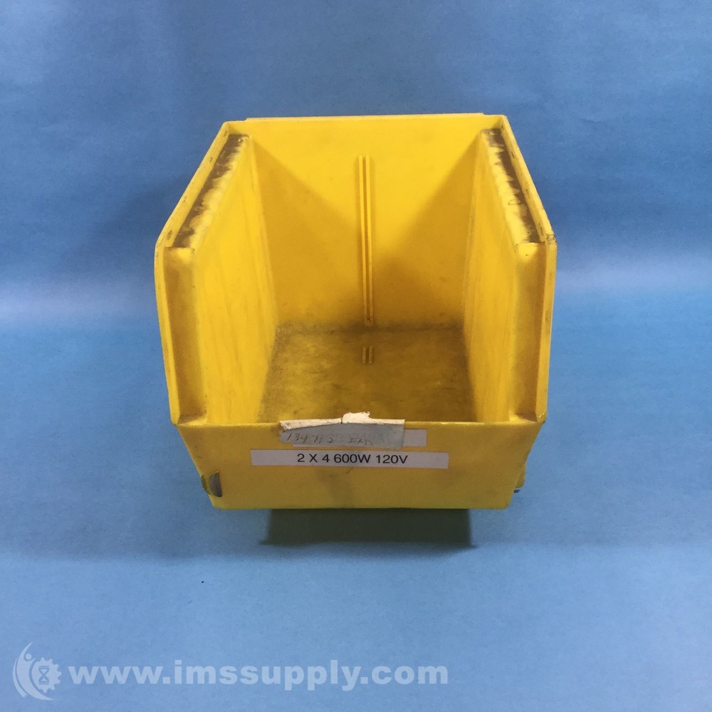 Integrated Plastics 550126 yellow Plastic Stacking Storage Bin USIP