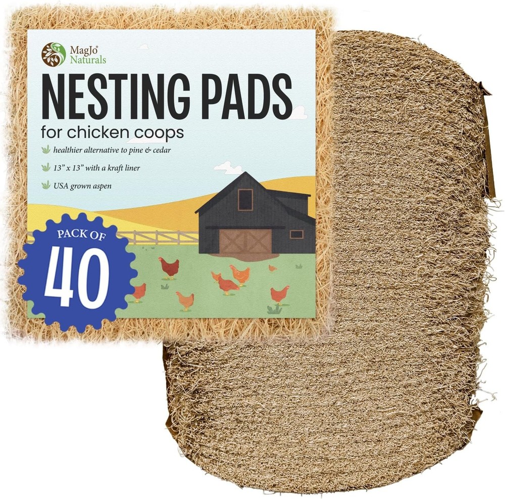 Premium Aspen 12 Pack Excelsior Nesting Liners 12 Pack Chicken Bedding Nesting