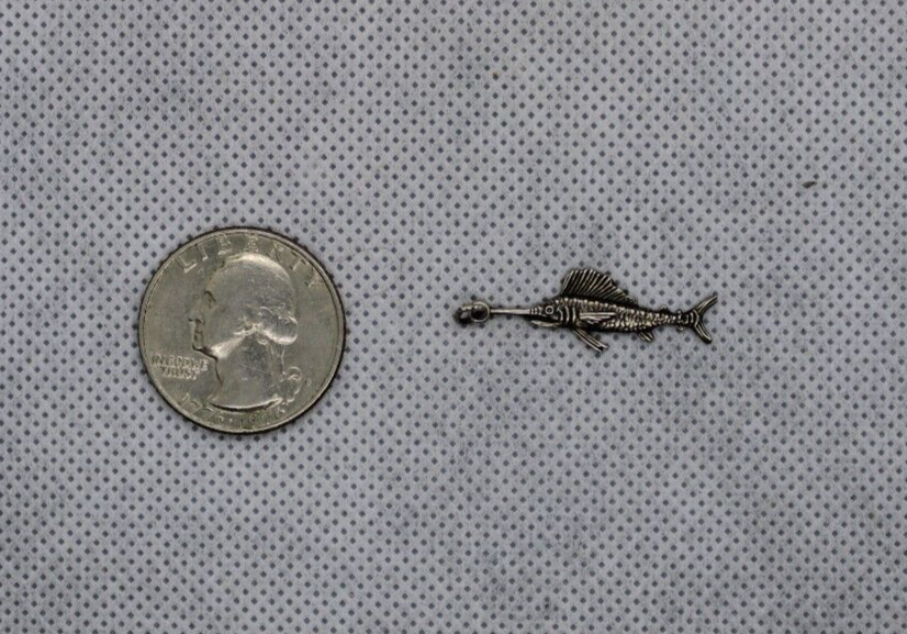 Sterling Silver Swordfish Charm