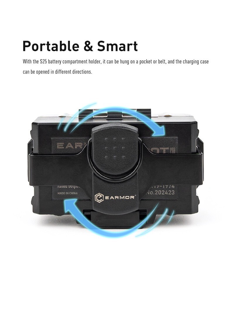 EARMOR M20T Pro Electronic Shooting Ear Protection, NRR 30dB Bluetooth 5.4