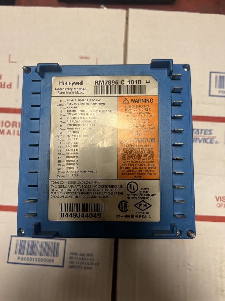 honeywell rm7896 c 1010