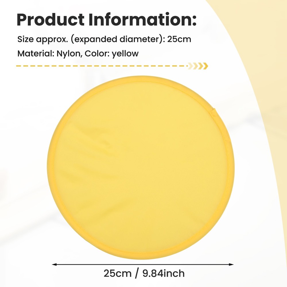 Foldable Round Fan-Yellow D2N84796