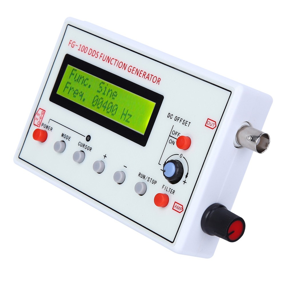 FG‑100 DDS Function Generator Sine Frequency 1HZ‑500KHz Counter Signal