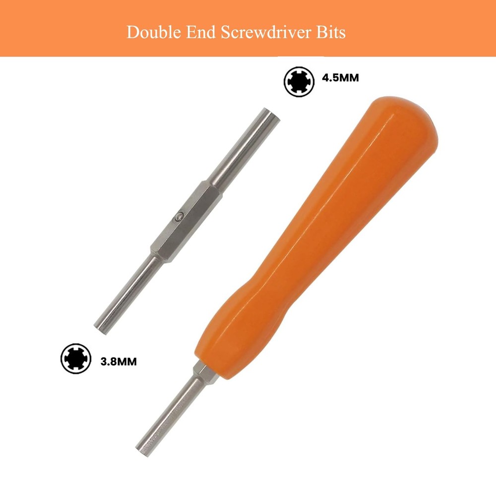 Gamebit Security Screwdriver, 4.5mm 3.8mm Gamebit Screwdriver Bit Set For Ope...