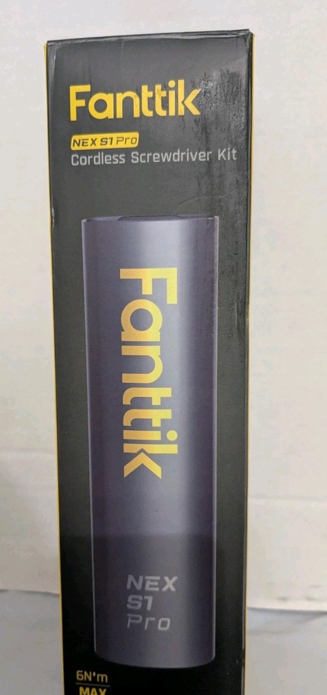 Fantik Cordless Screwdriver W/ Bits And Case Black