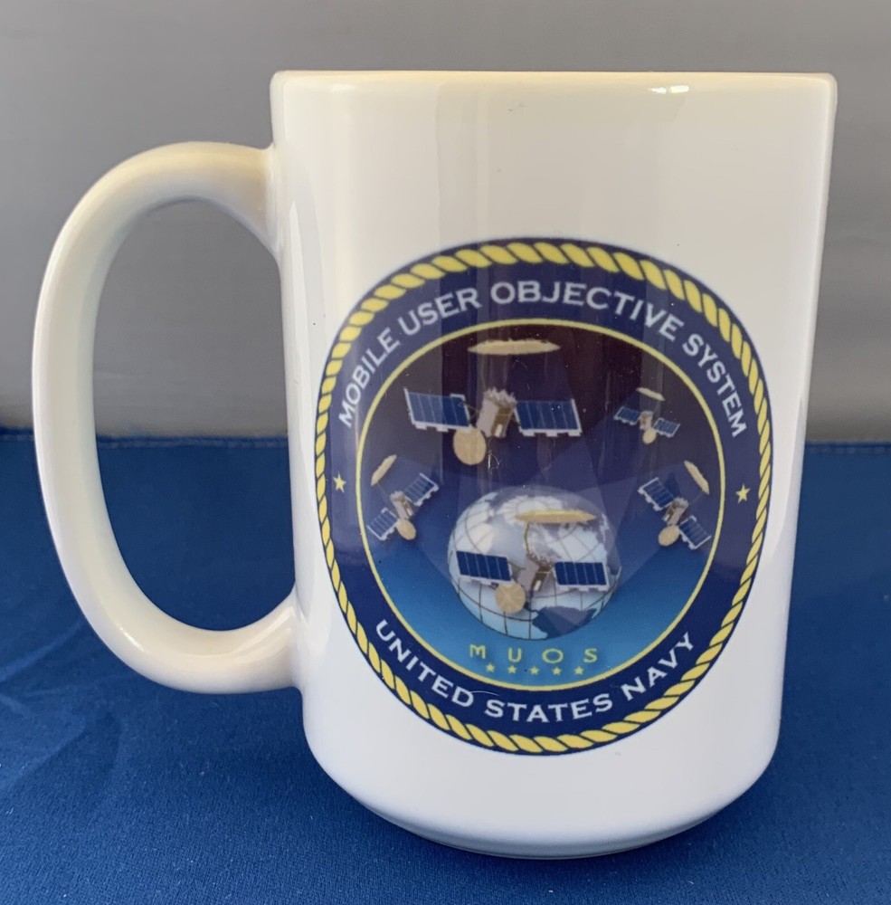 US Navy MUOS 5 Launch Mobile User Objective System Satellite Coffee Mug Cup