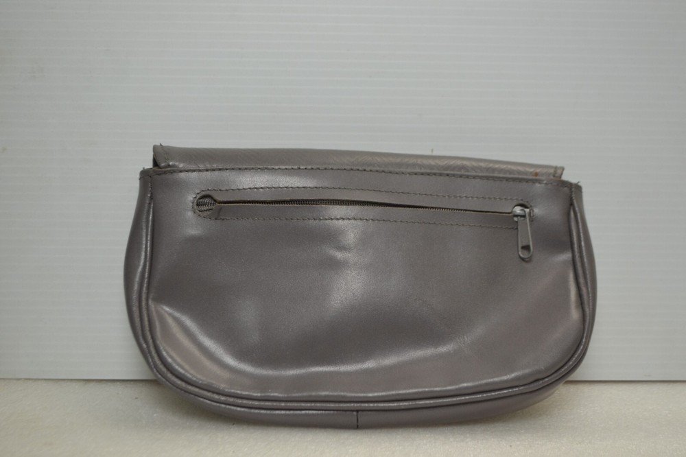 Hand bag small gray bag with snap in key chain